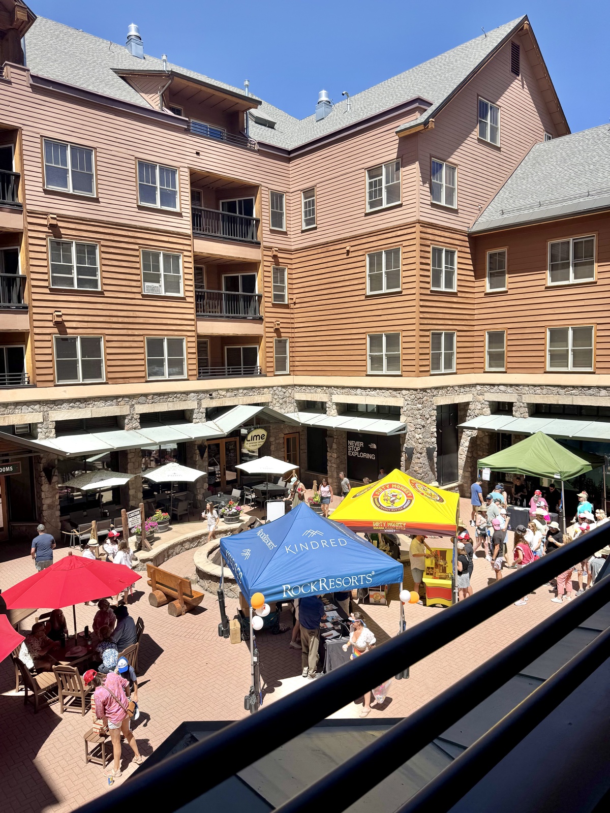 Overlooking a summer festival at the Buffalo Courtyard #summer