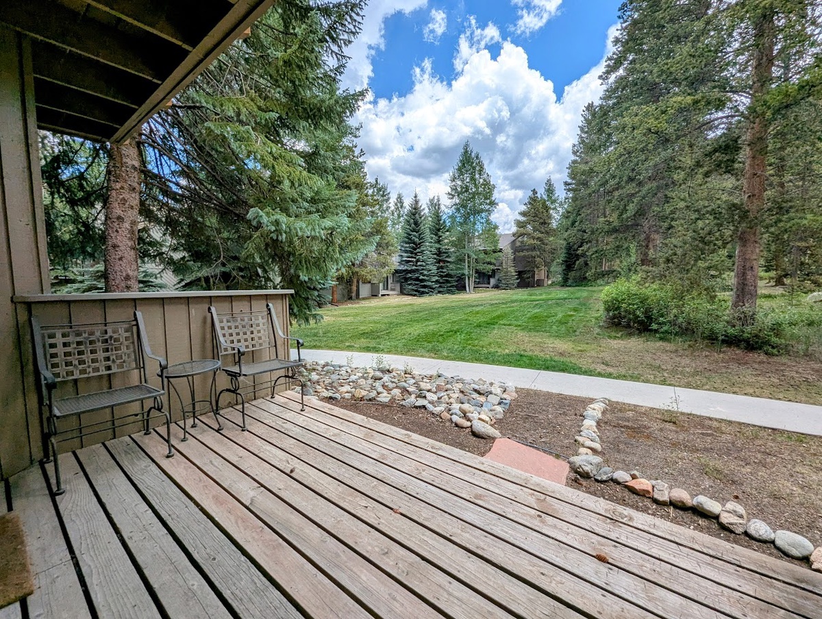 Private patio perfect for a cup of coffee in the morning #summer