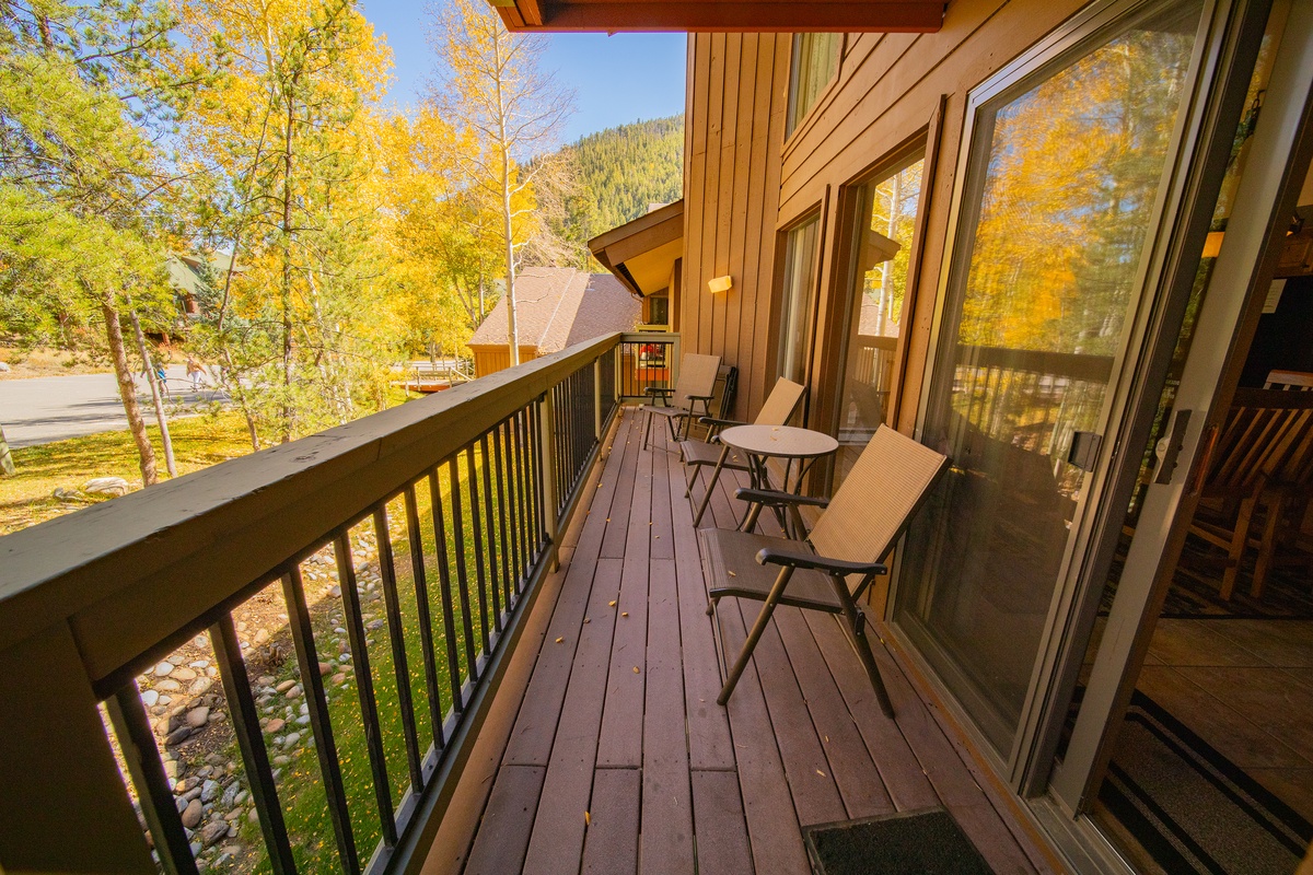 Large private balcony! #fall