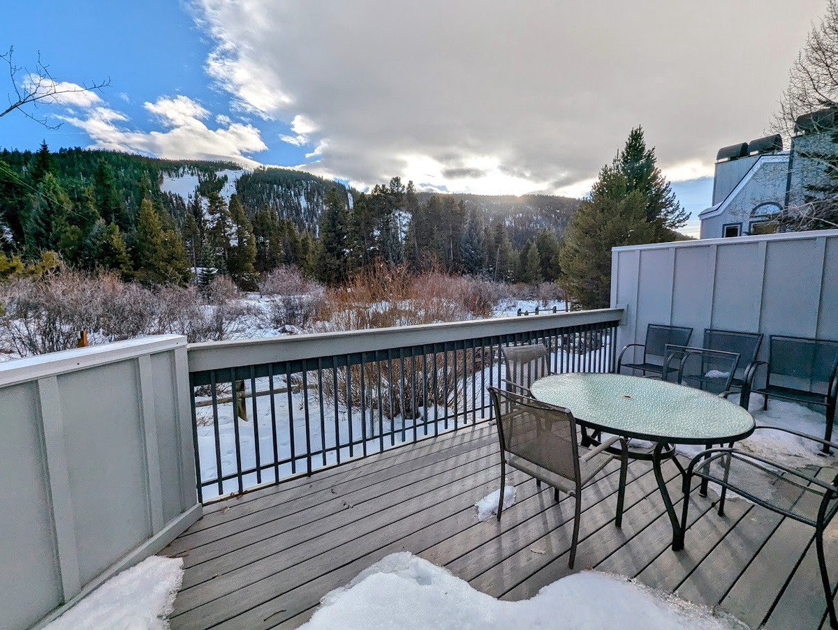 Enjoy unobstructed ski hill views #winter