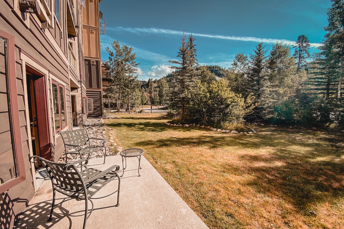 Private patio with a backyard! #summer
