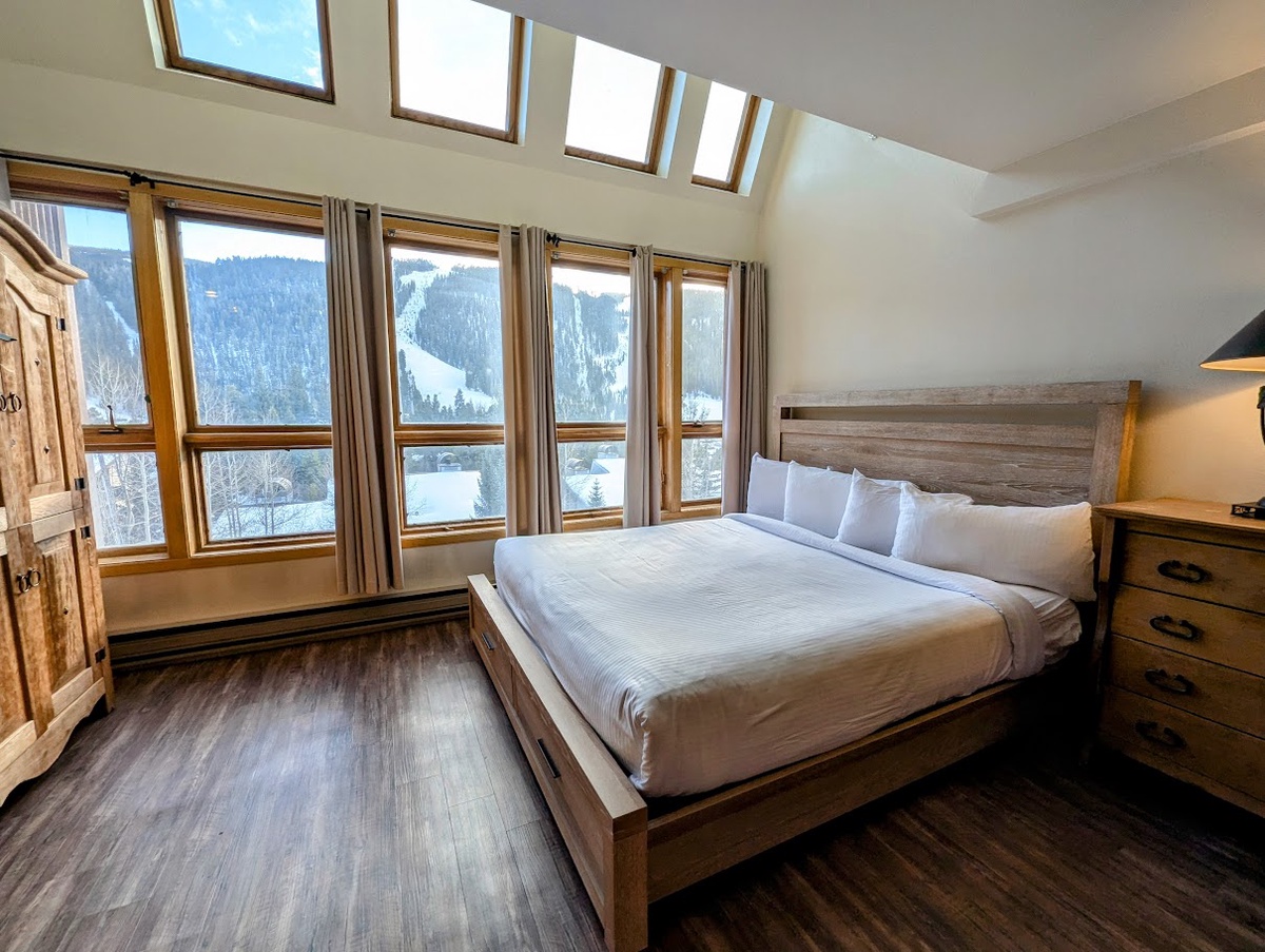 Ski hill views from bed! #winter