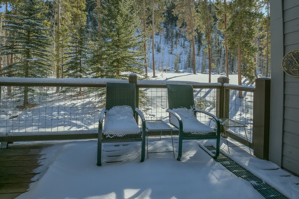 Private balcony #winter