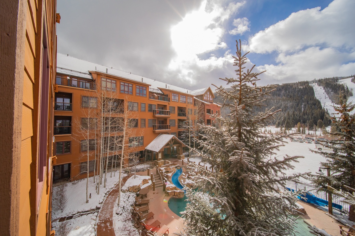 Pool and courtyard views! #winter