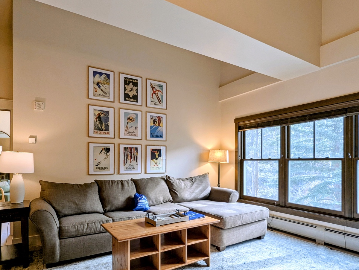 Comfortable sectional - Doubles as a sofa sleeper for larger groups