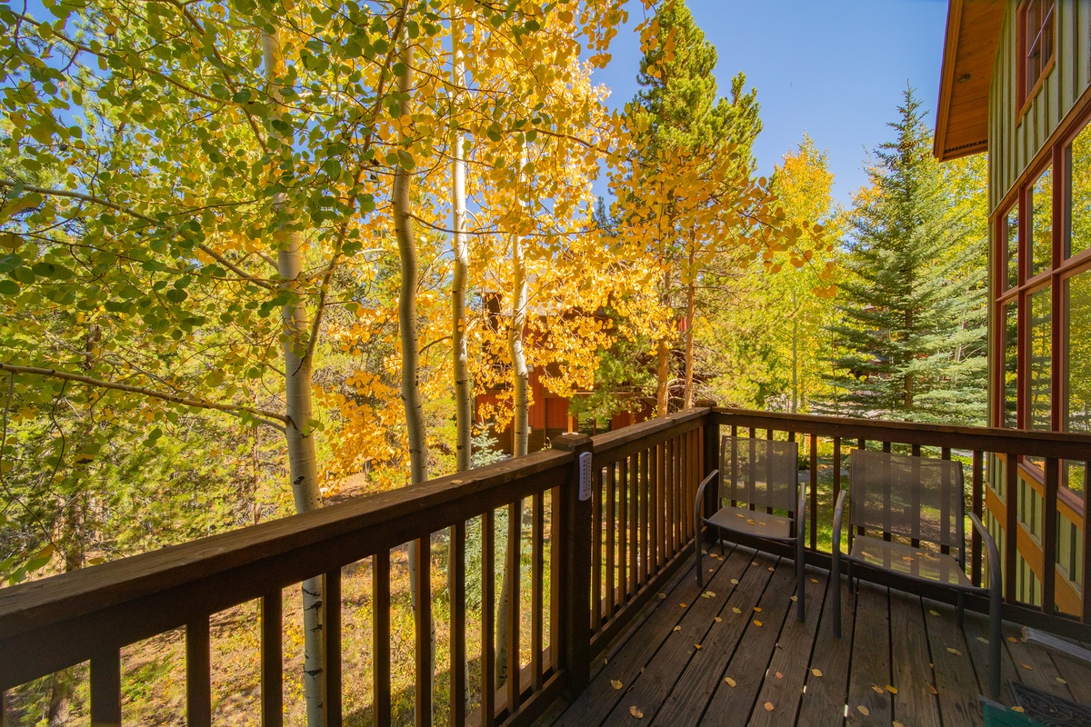 Enjoy Keystone views from your private deck #fall