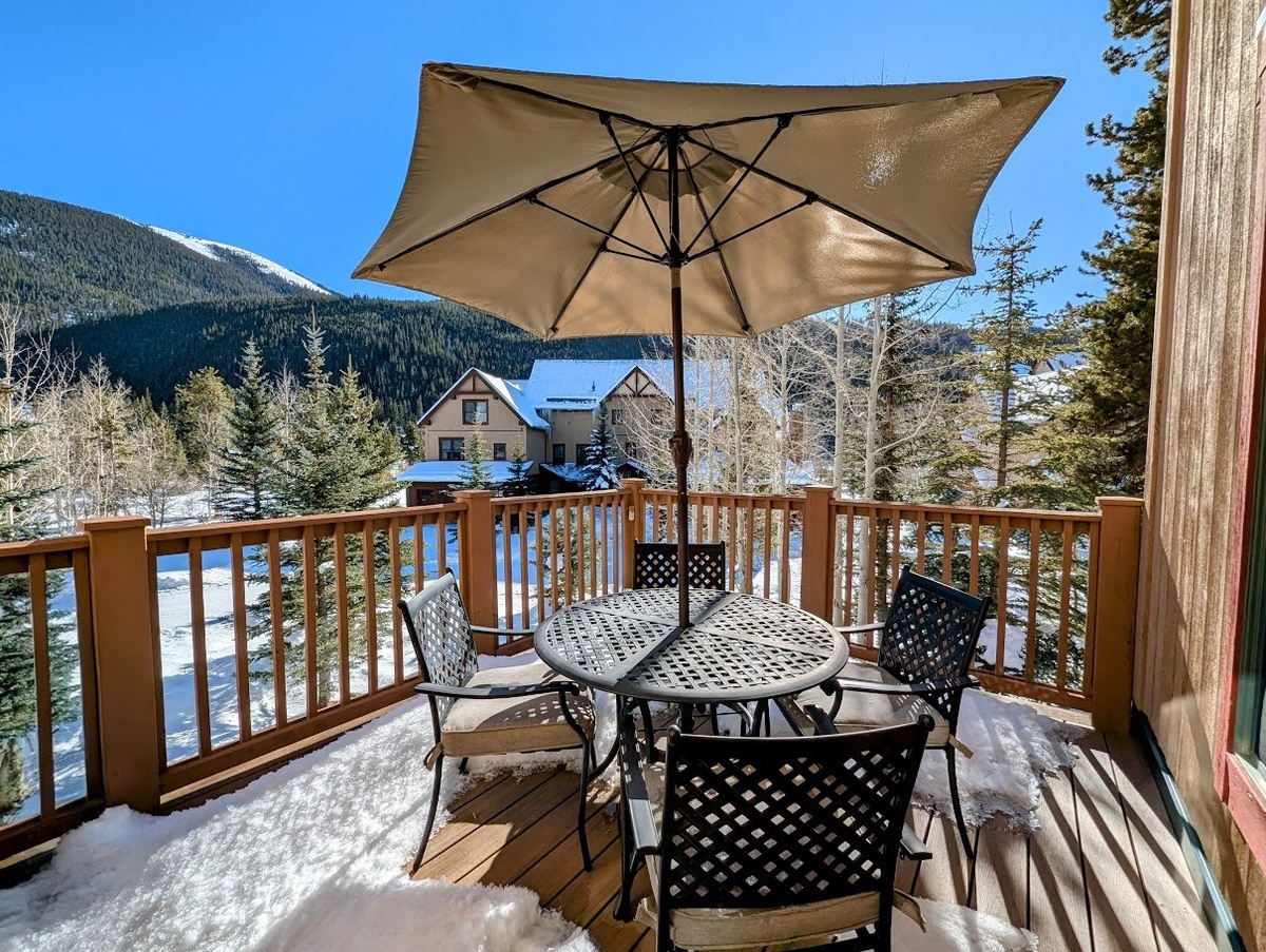 Large private deck #winter