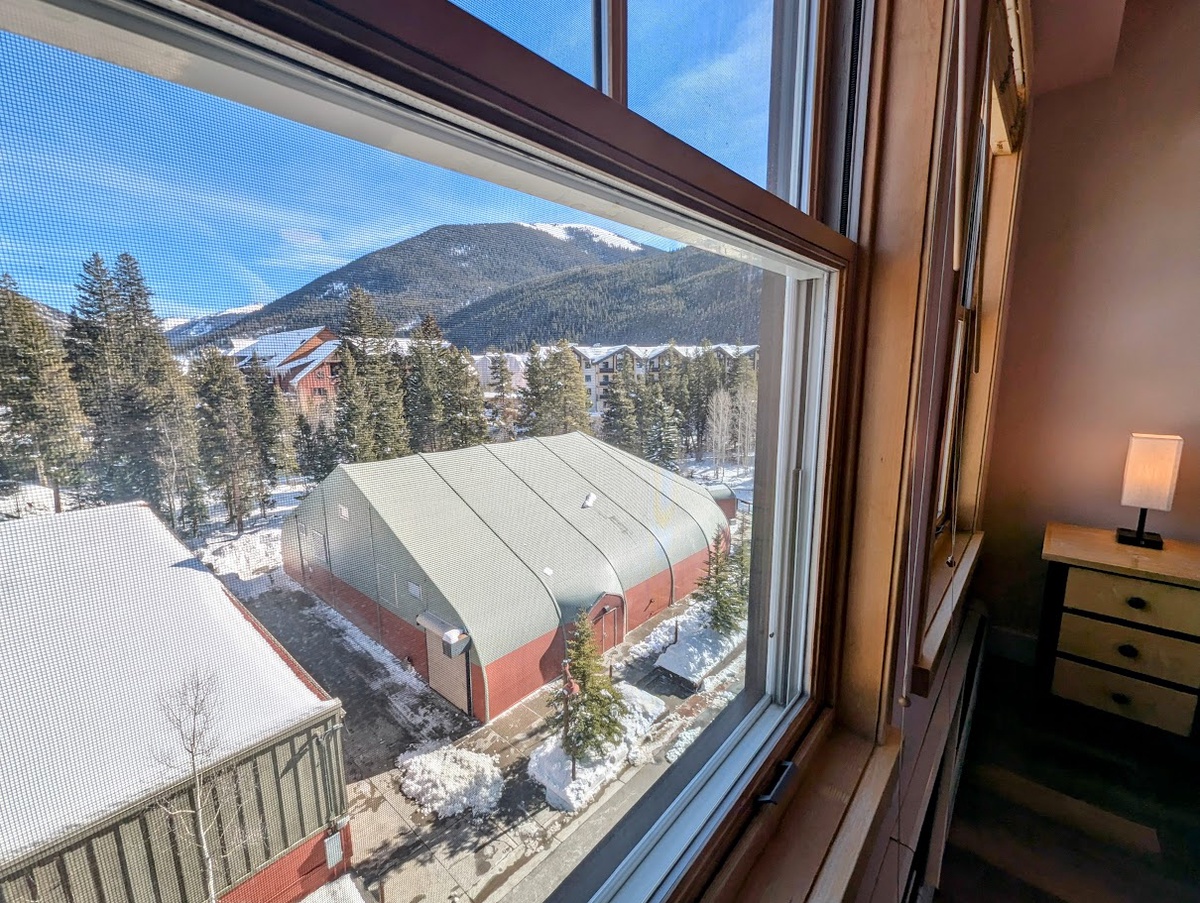 Right in the heart of Keystone - View of Warren Station Center for the Arts #winter