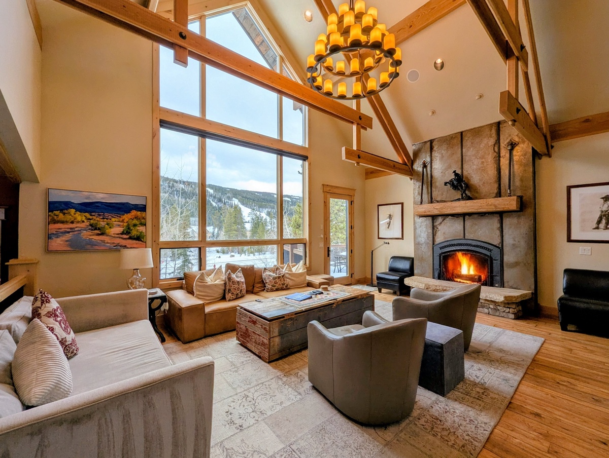 Living room with amazing views