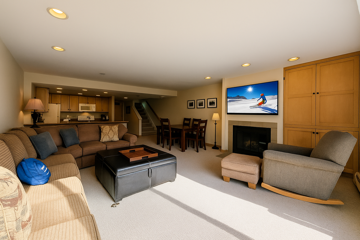 Spacious living room