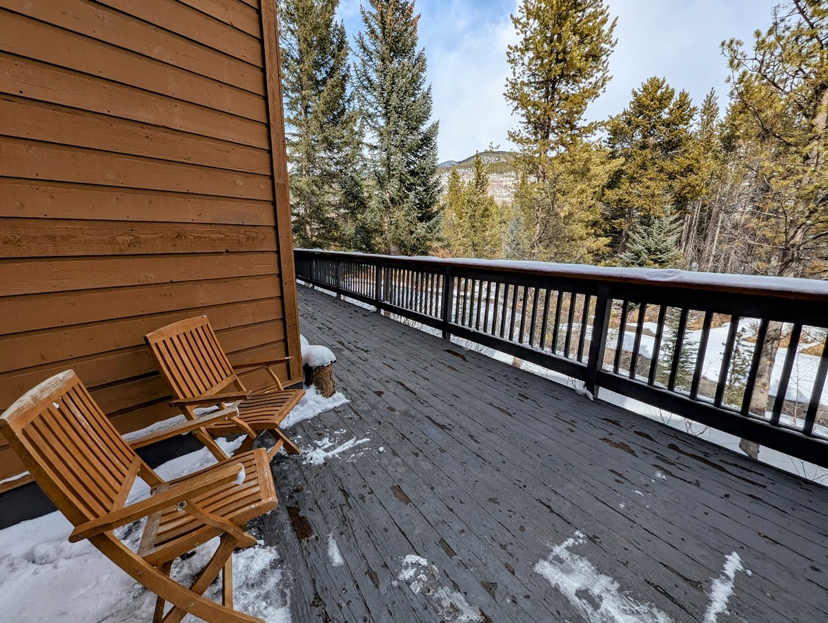 Snake River views off the shared balcony! #winter