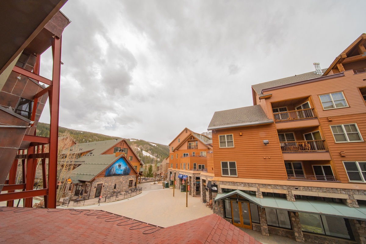 Village and Ski mountain views #winter