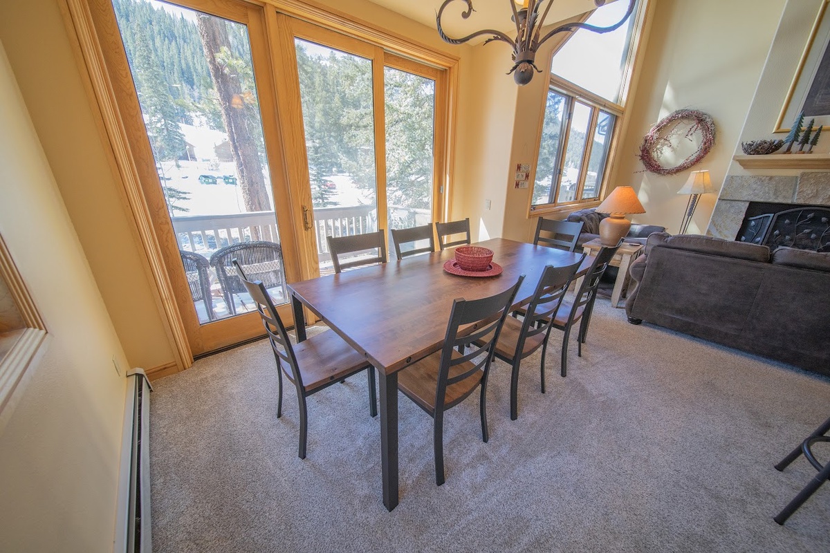 Dining area with a view