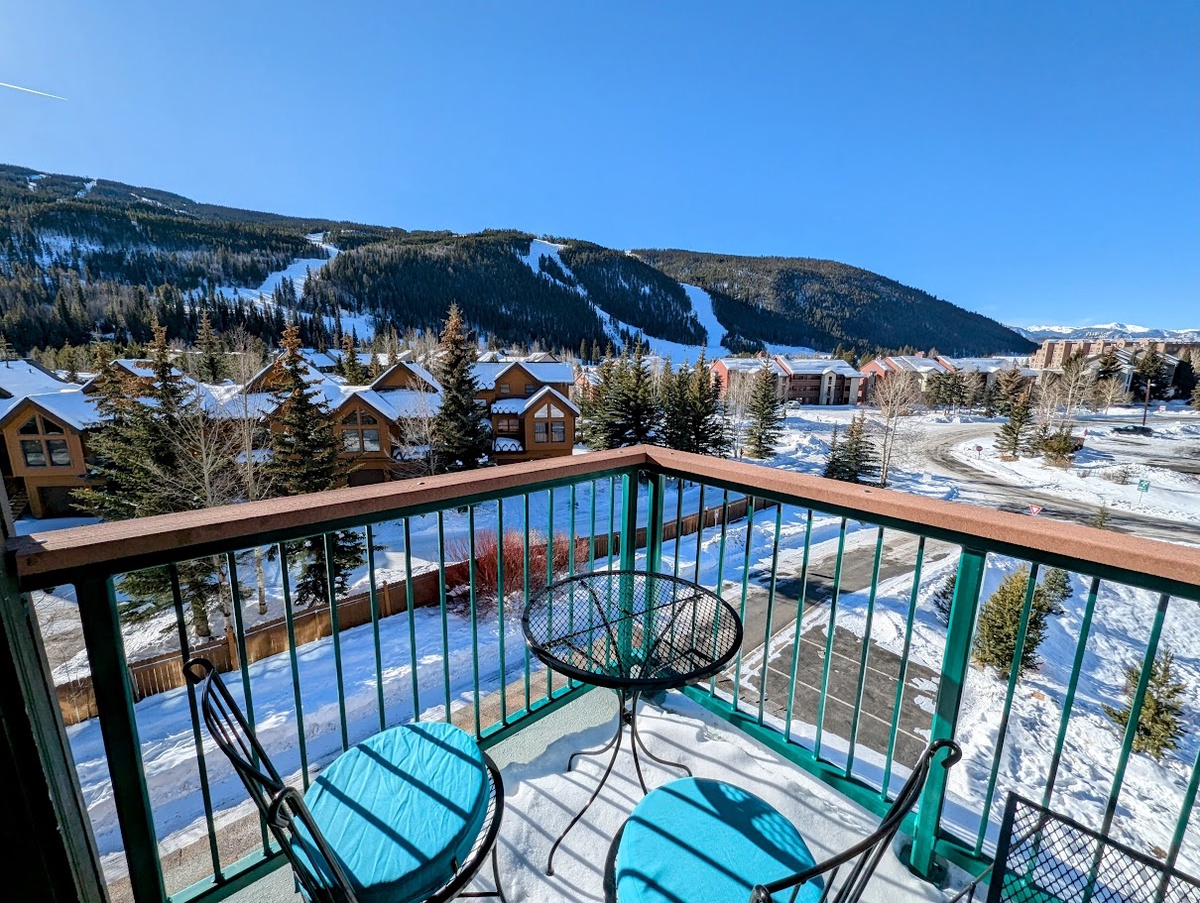 Stunning views of the ski hill #winter