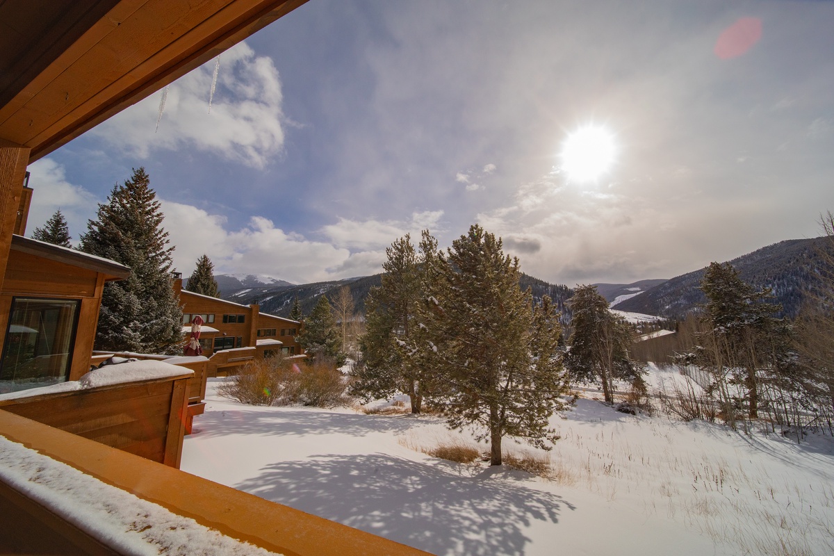 Unobstructed mountain and forest views! #winter