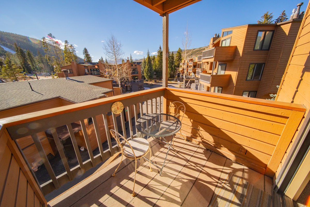 Upper level private balcony #winter