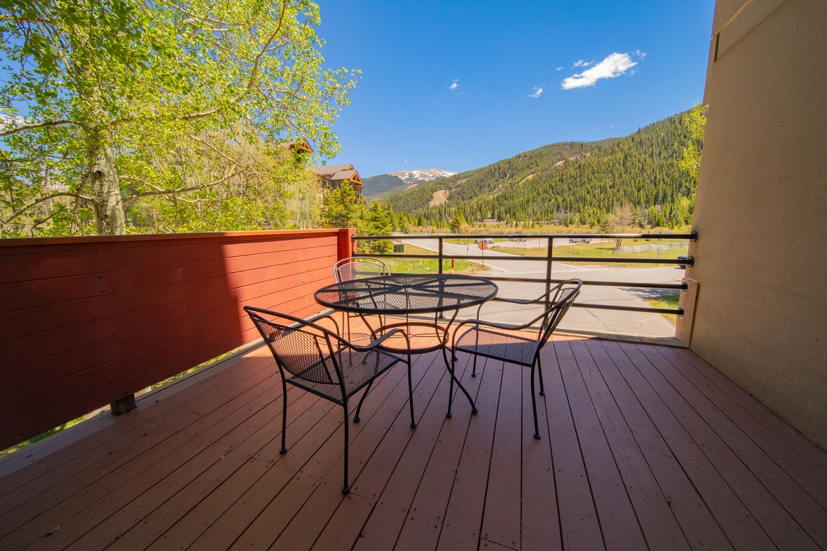 Enjoy CO blue skies from your private deck #summer