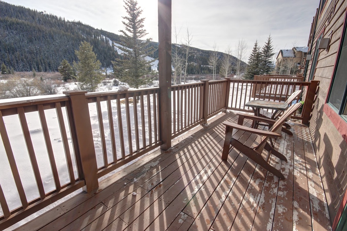 Amazing ski mountain views from your deck! #winter