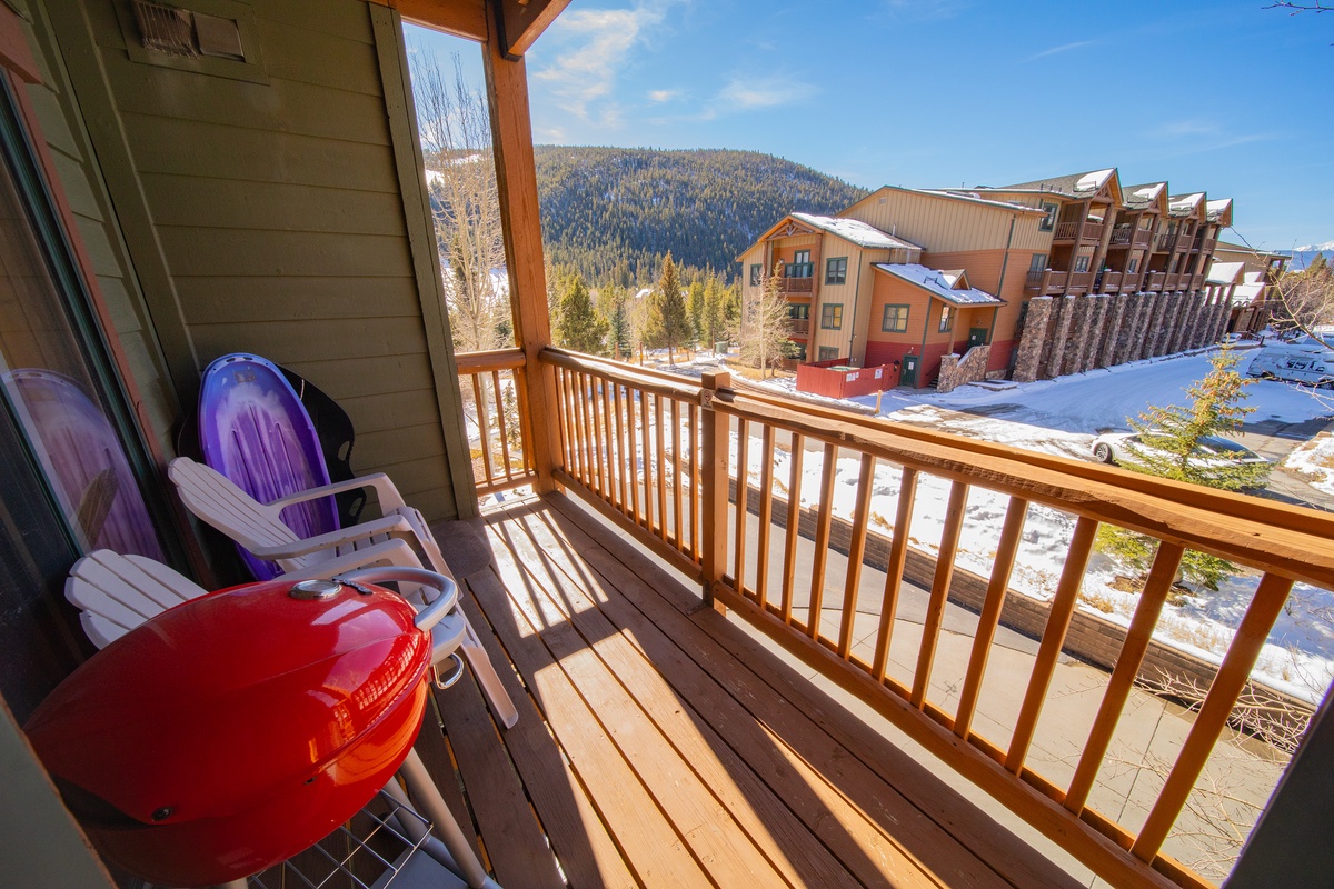 Stunning mountain views from your private balcony #winter