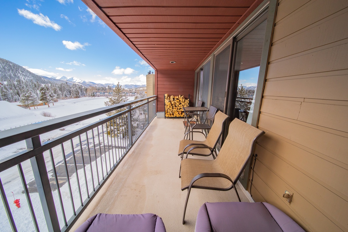 Large private balcony #winter