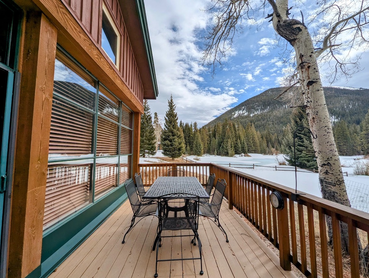 Private balcony #winter