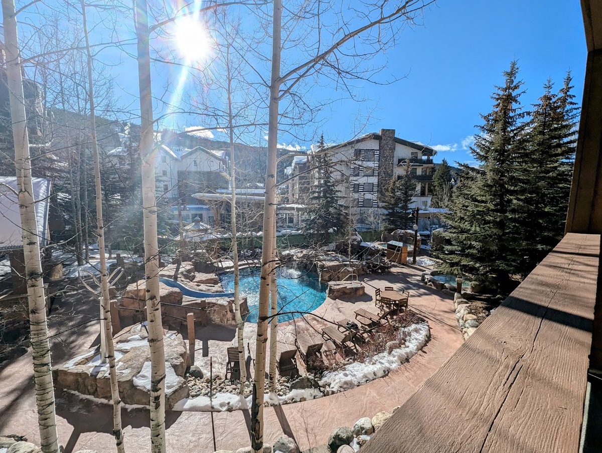 Private balcony view #winter