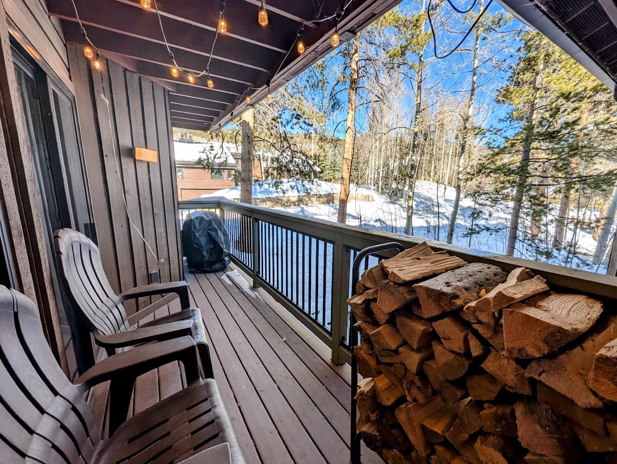 Stunning winter views from your private balcony #winter