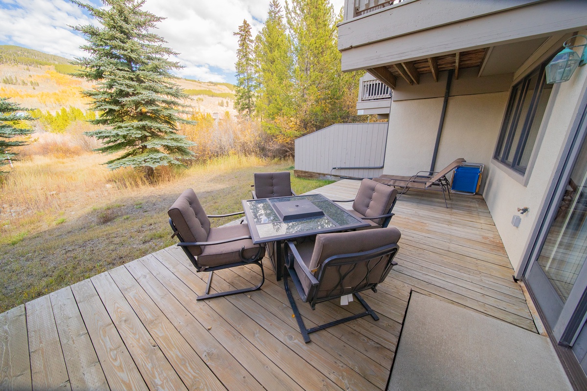 Private Ground Level Patio #fall