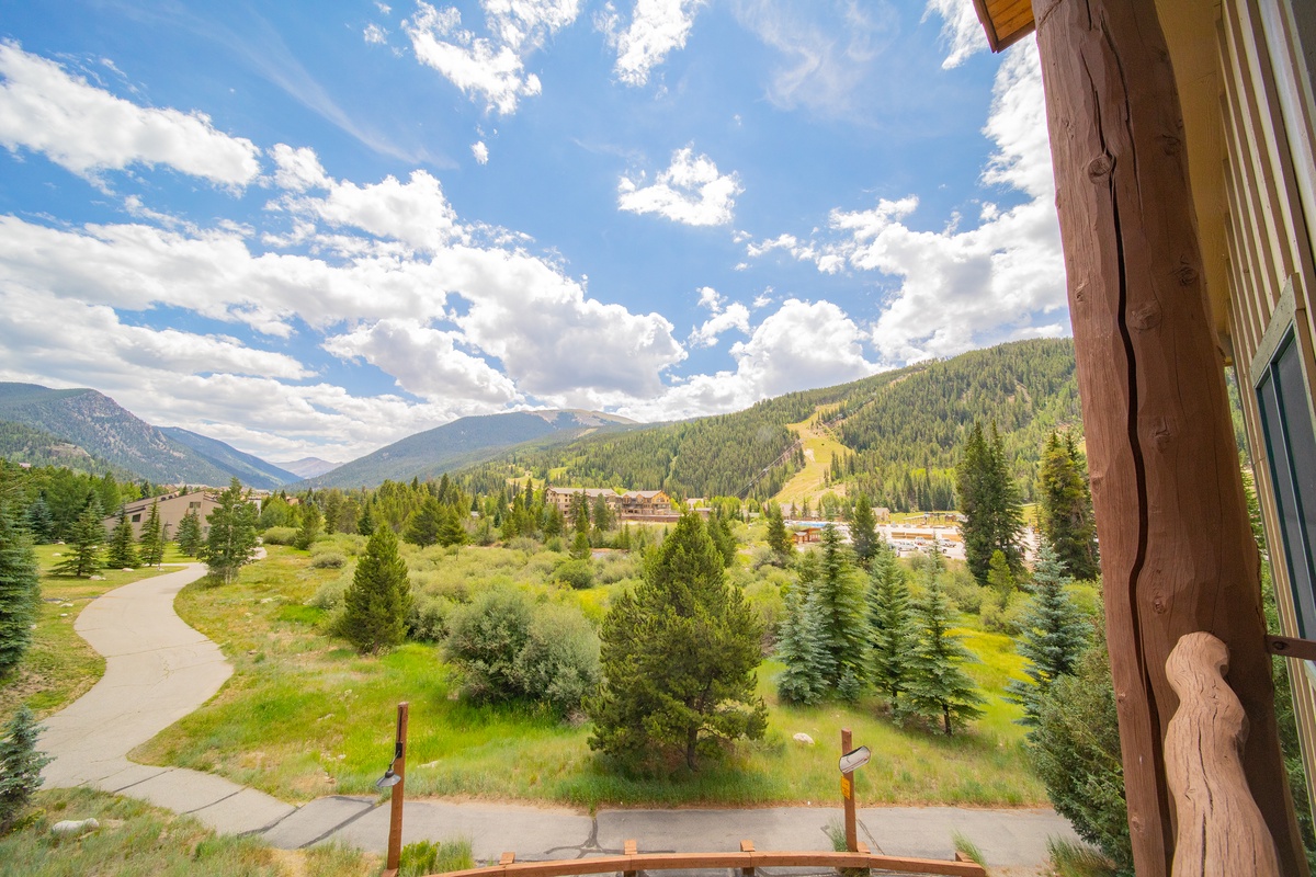 Unobstructed ski mountain views! #summer
