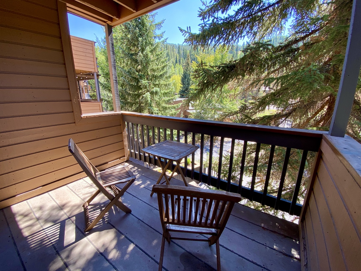 Upper level private balcony #summer