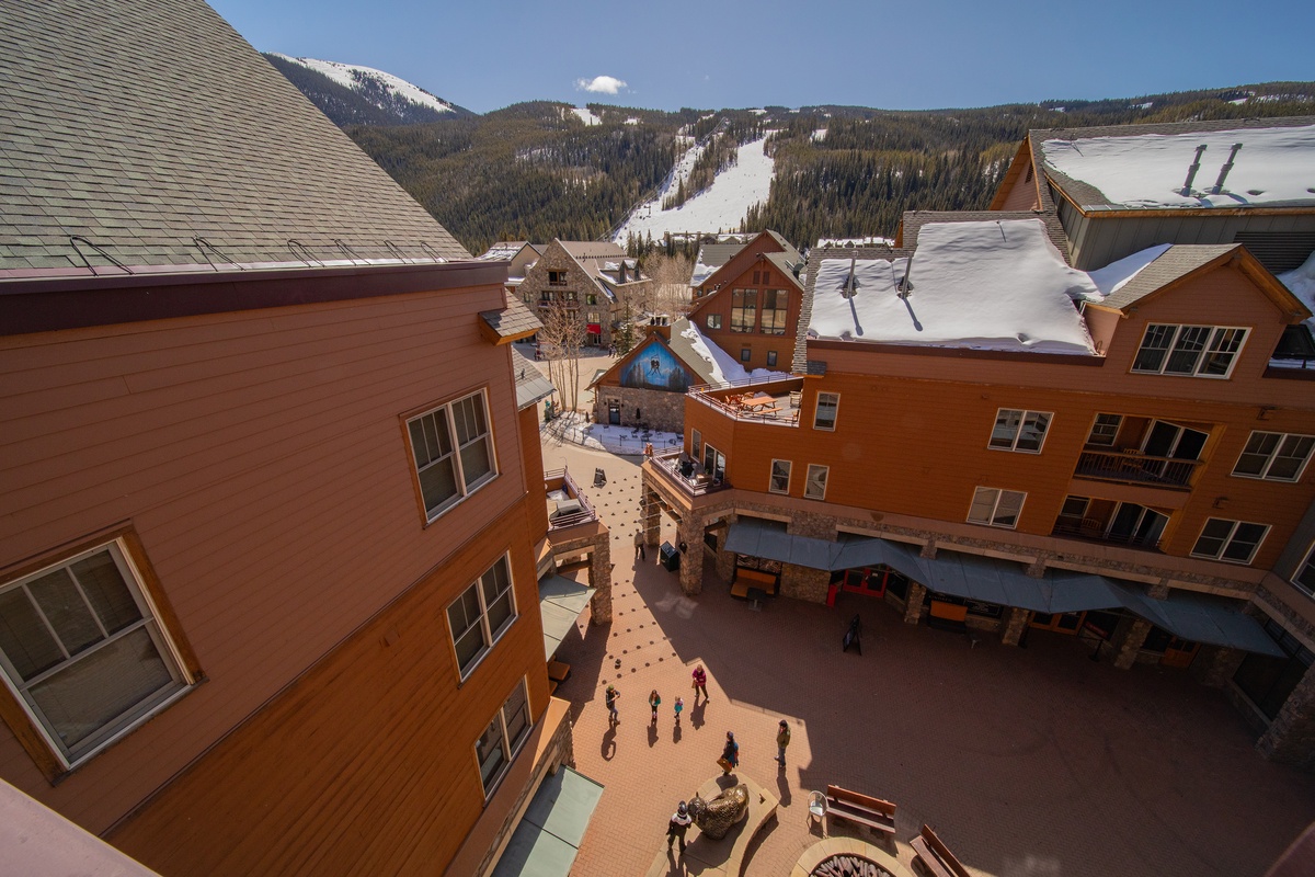 Resort village and ski slope views! #winter