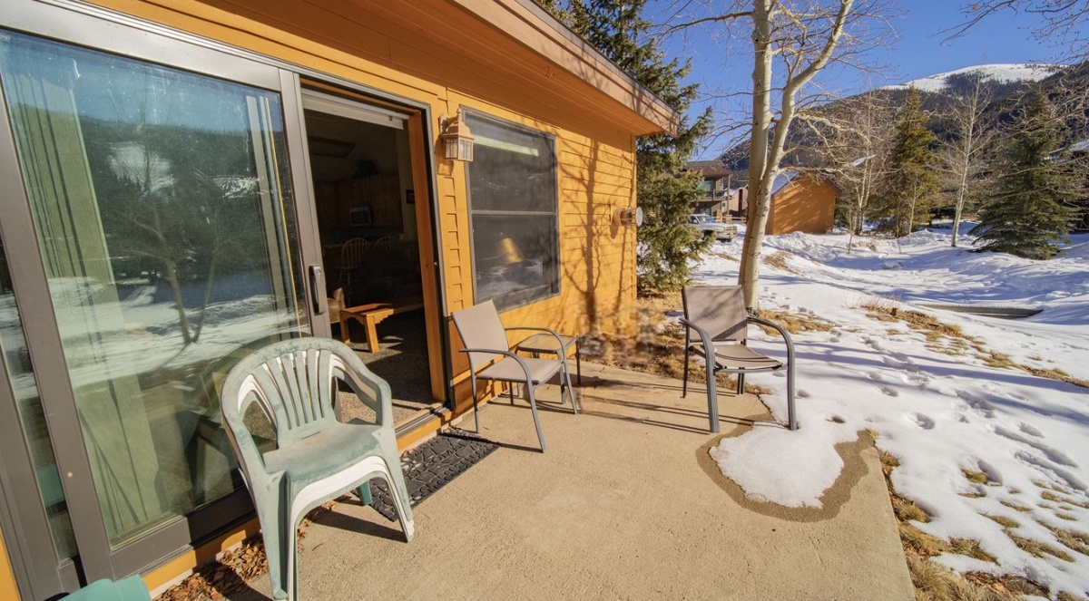 Back Patio Space with Views #winter