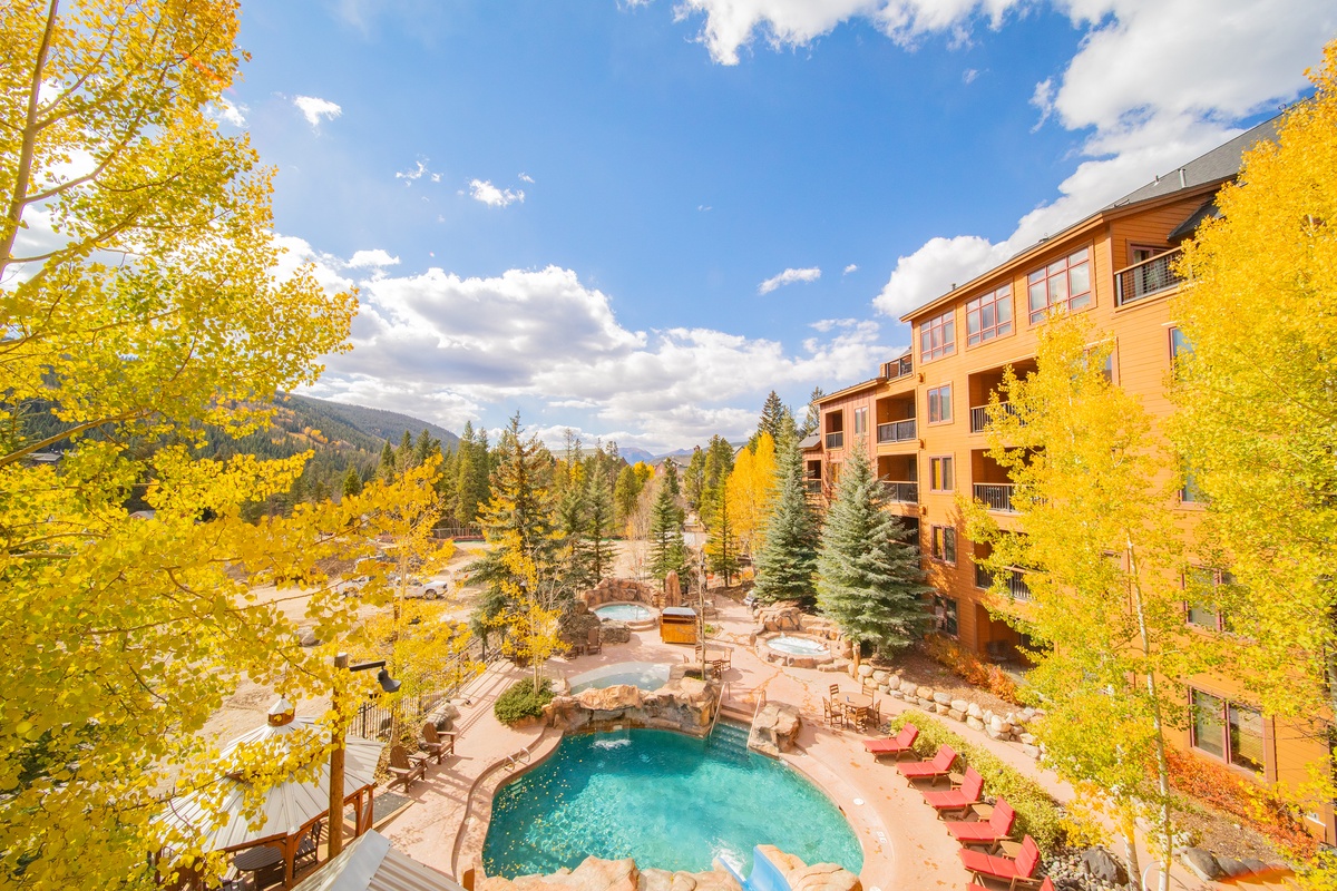 Amazing Pool Courtyard views! #fall