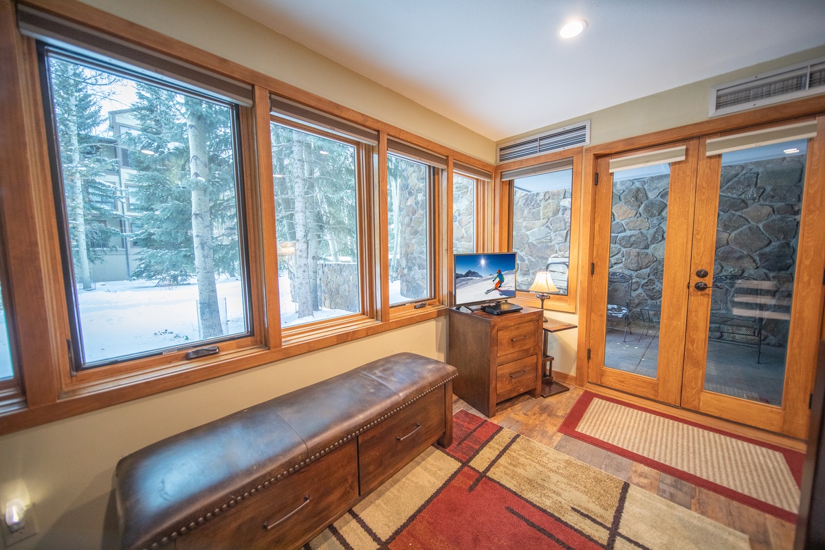 Door to patio #winter