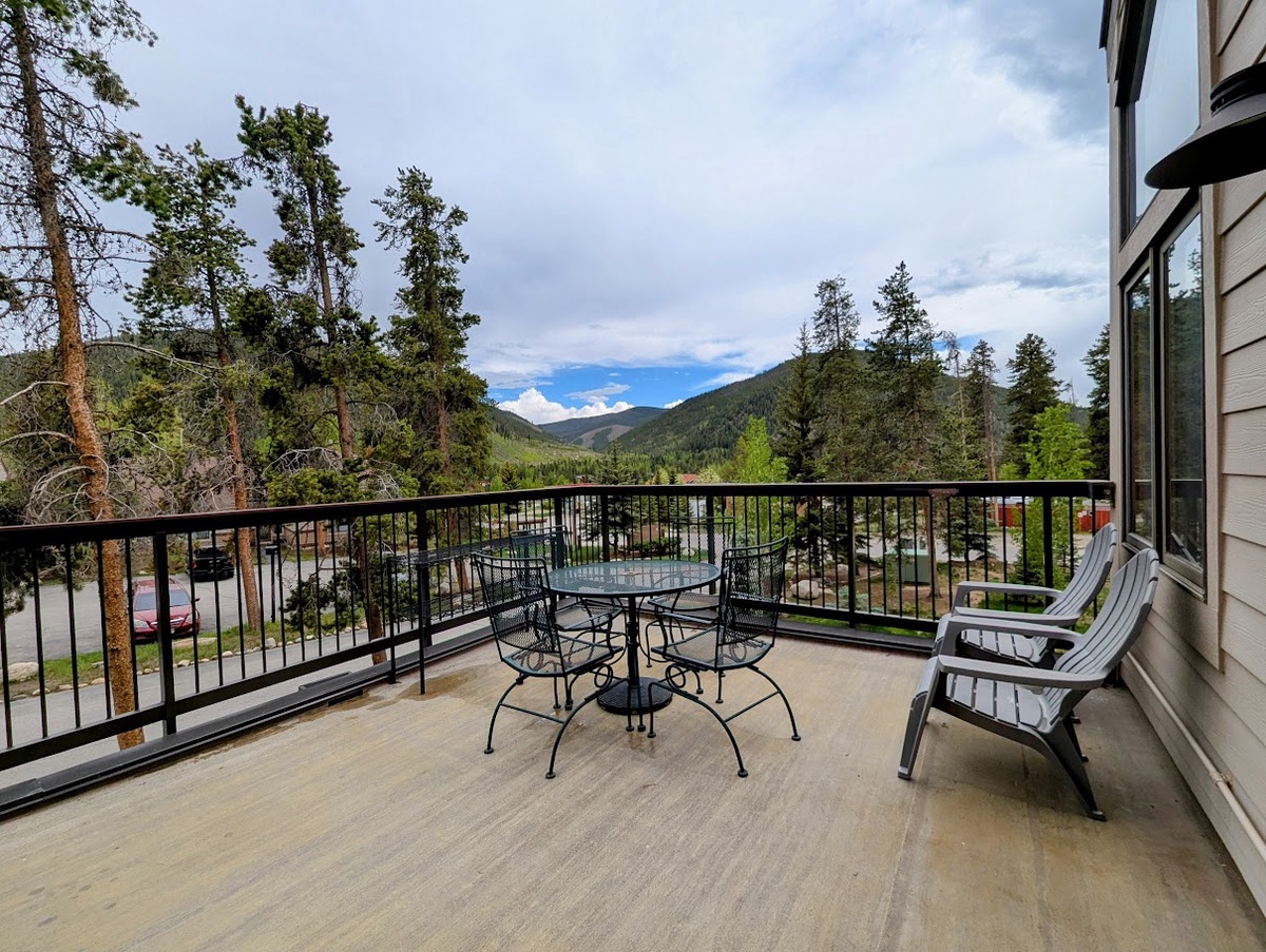 Spacious second level balcony #summer
