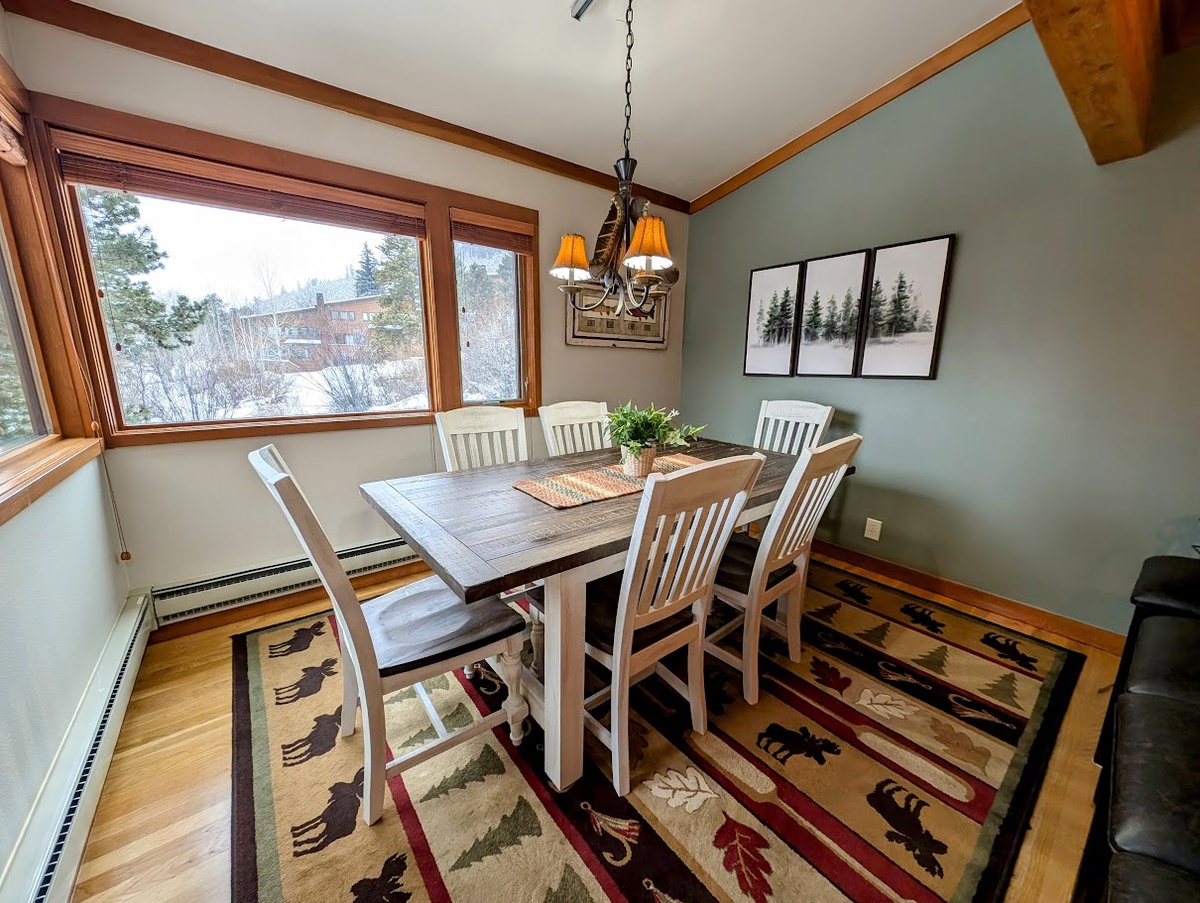 Dining area for memorable family meals