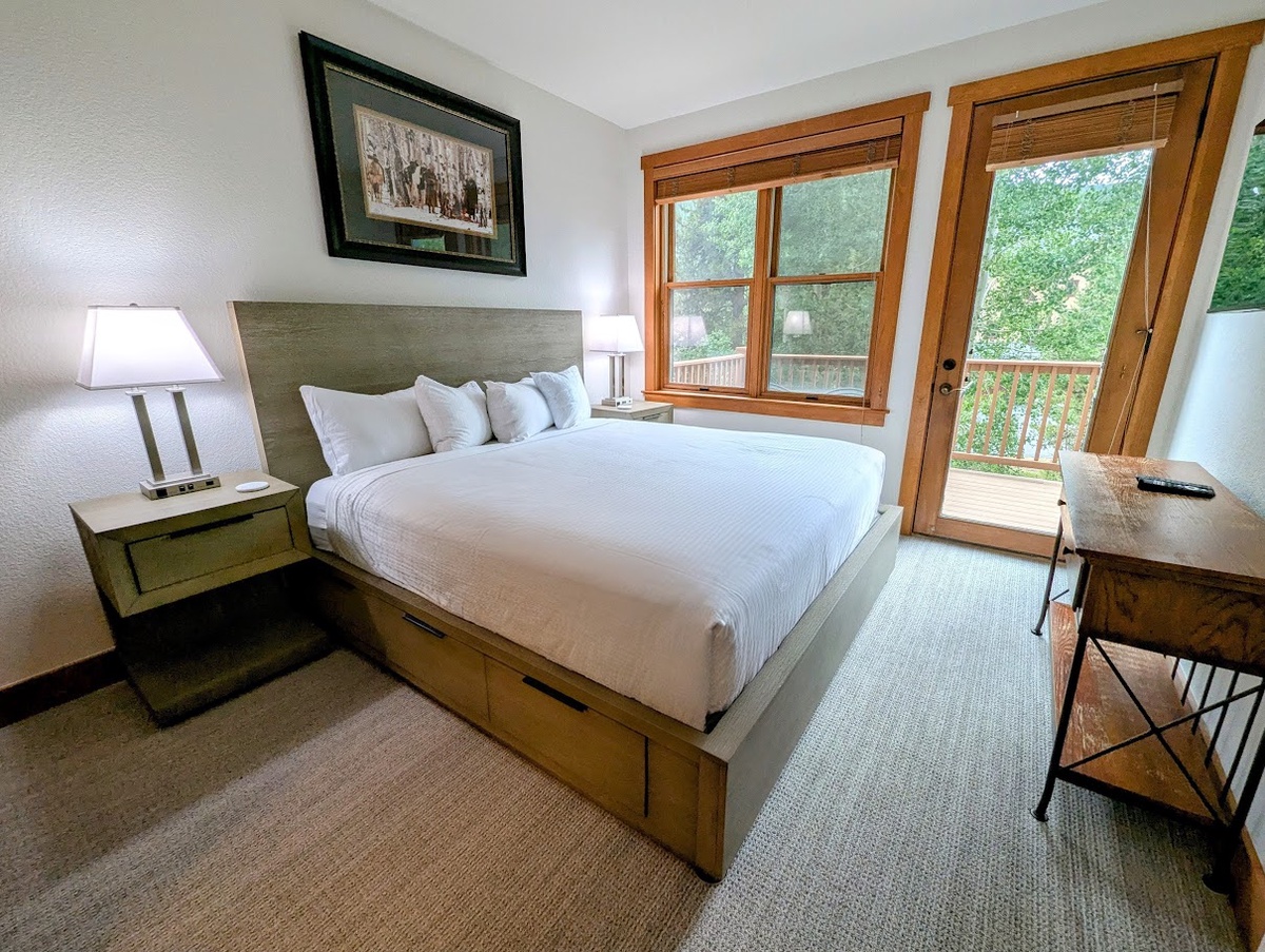 Stylish main level bedroom