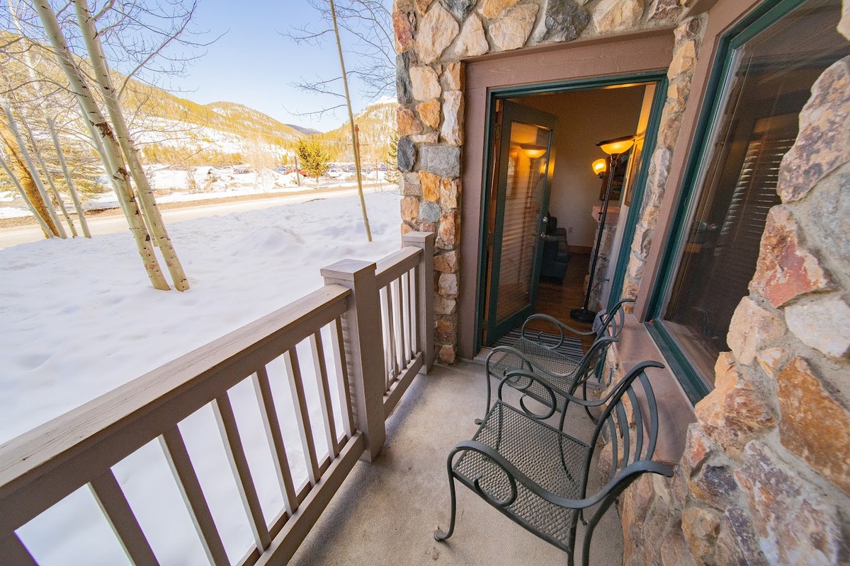 Private patio #winter