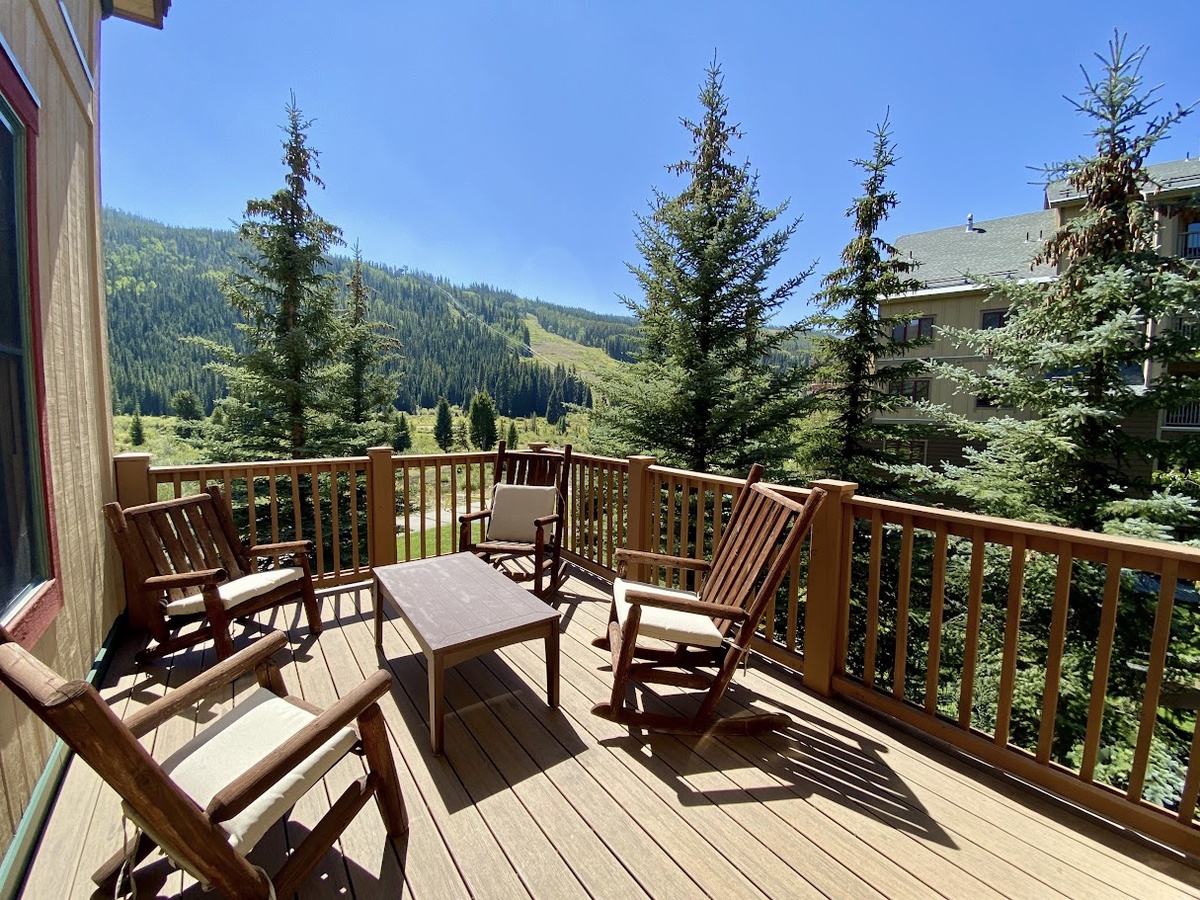 Private deck with Keystone views #summer
