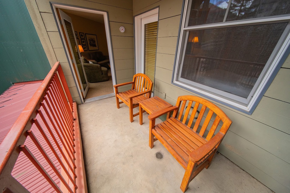Private Balcony - Perfect spot for a morning cup of coffee!
