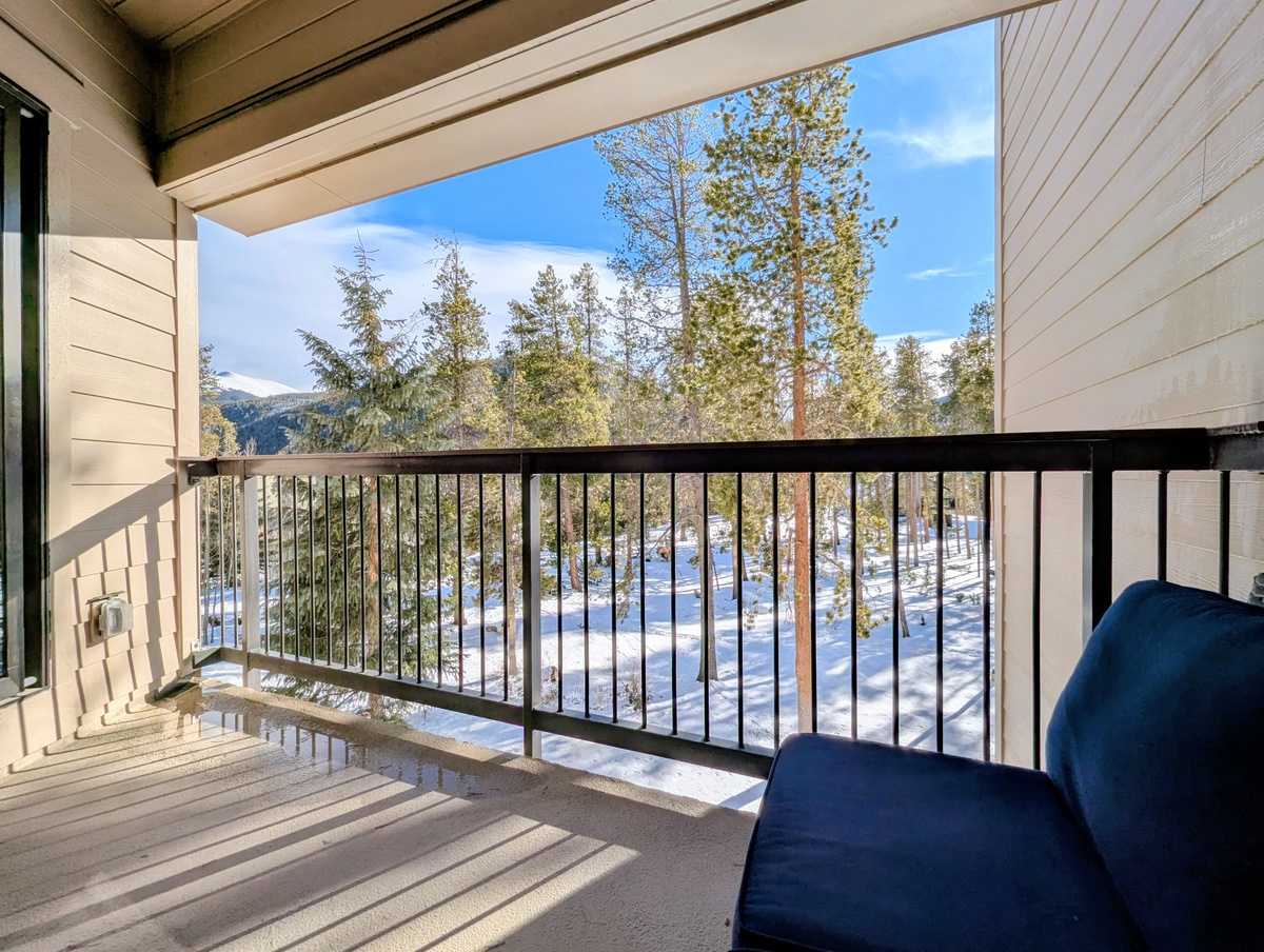 Unobstructed views from private deck #winter