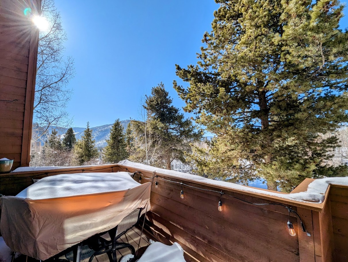 Private balcony #winter