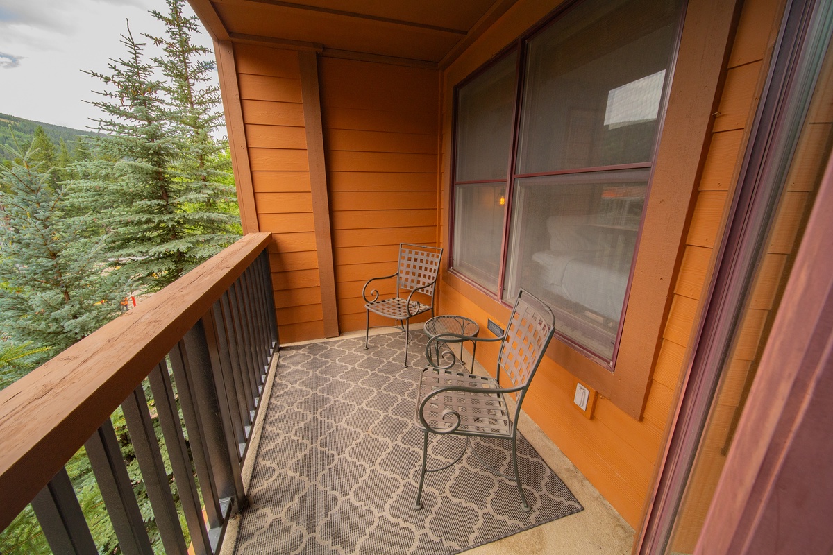 Your upper level balcony!