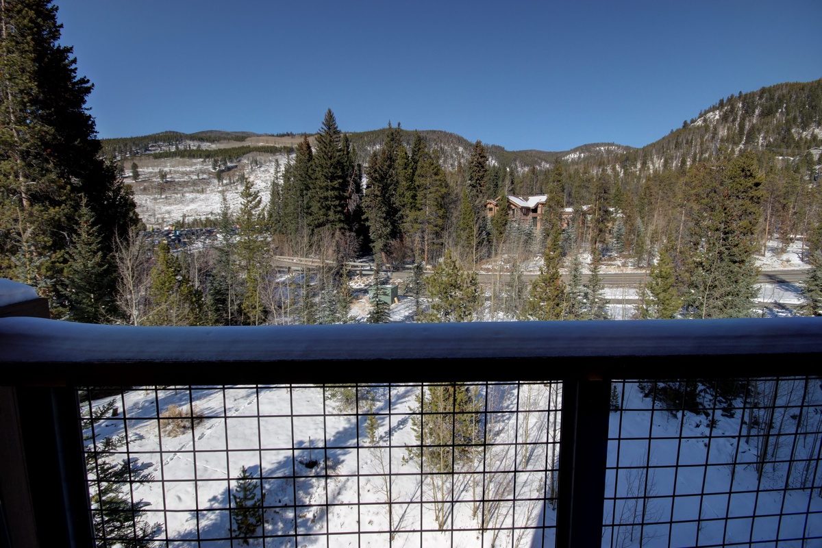 Mountain views from private balcony #winter