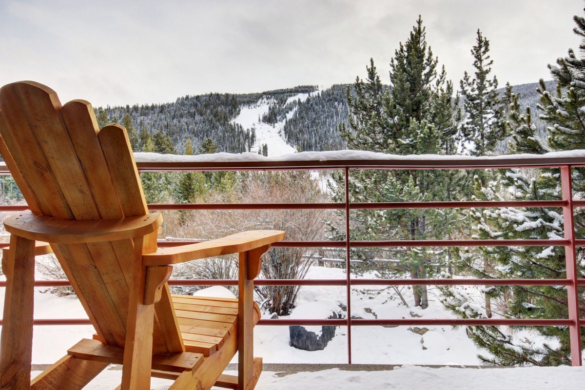 Spectacular mountain view from the balcony #winter