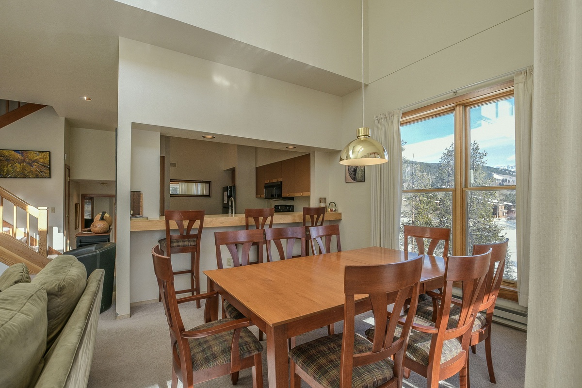 Dining area with a view