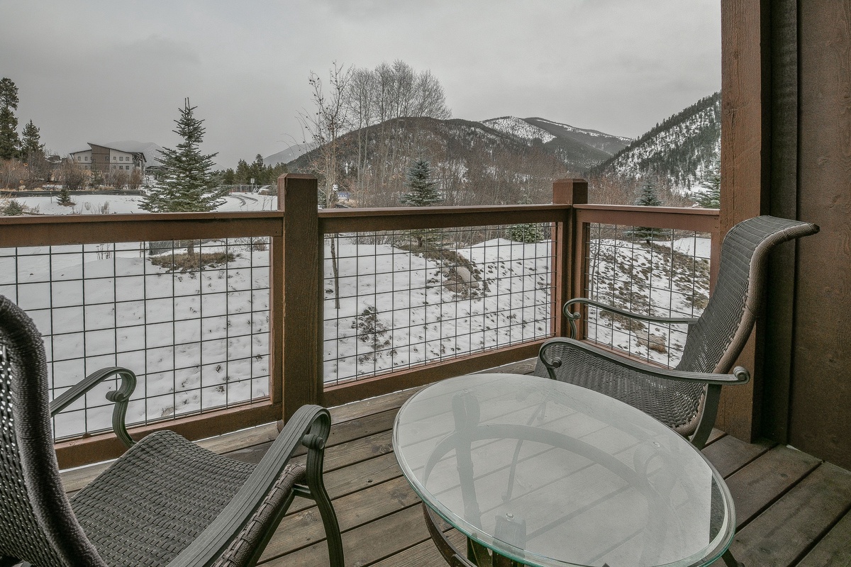 Snowy balcony views #winter