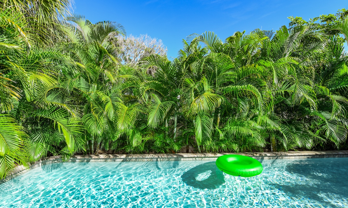 Private Pool with Tropical Landscaping
