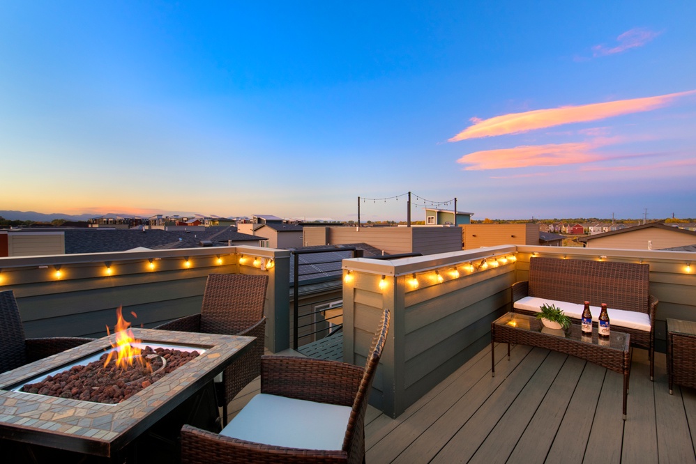 Rooftop Deck at Sunset | Pure magic!