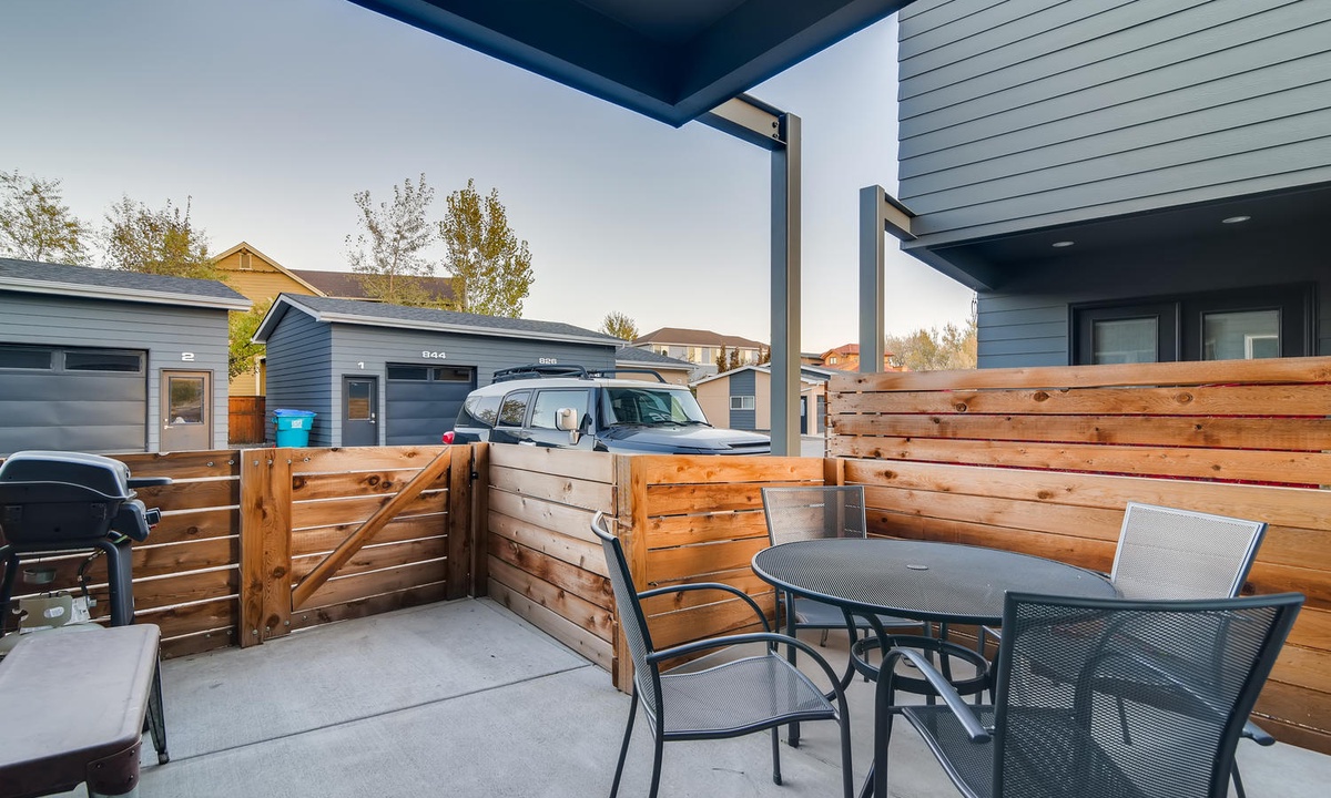 Main Level Outdoor Dining Area | Walk-out from Kitchen